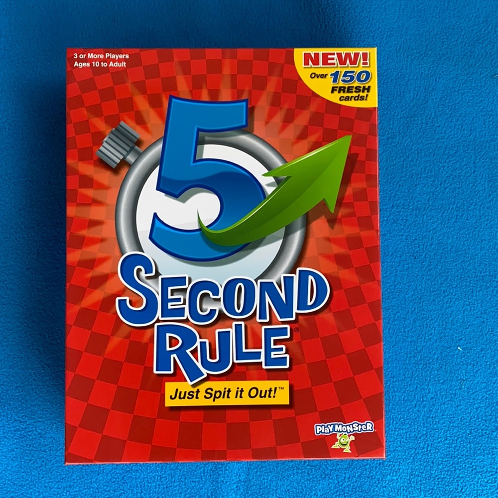 5 Second Rule Game “Just Spit it Out” NWT
